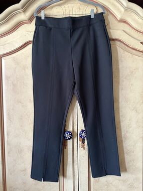 Soft Surroundings Black Pull-On Slim Ankle Pants with Ankle Slits size Medium